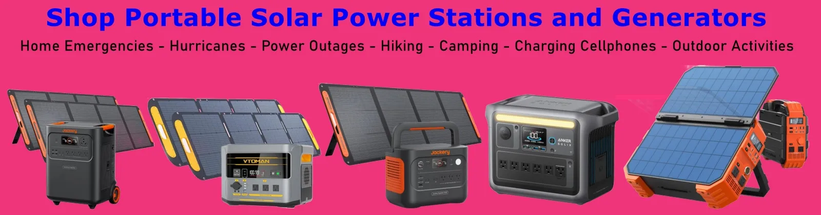 Shop Portable Solar Power Stations and Generators