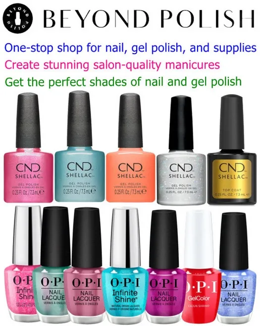 shop nail polish, nail gel and supplies